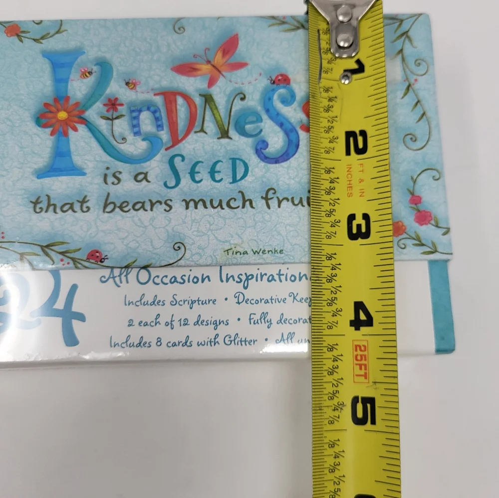 24 All Occasion Inspirational‎ Small Cards and Card Holder Box